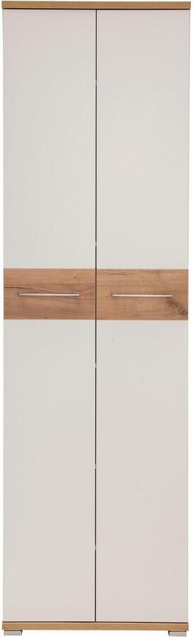 Germania Garderobekast Topix L59 x B40 x H199 cm Wit Eiken - Foto 9