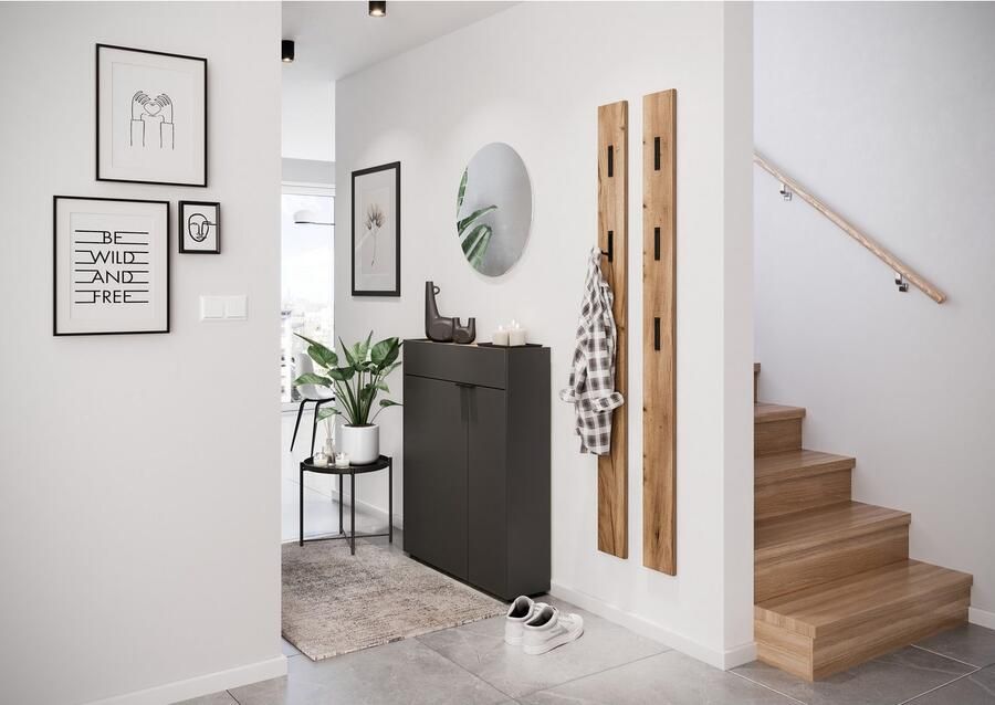 GERMANIA Halmeubelset Ameca Garderobe-set bestaande uit multifunctionele kast en spiegel - Foto 5