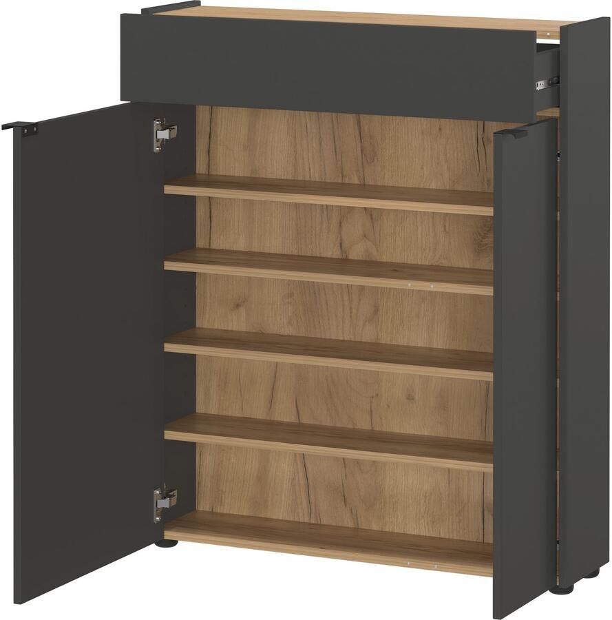 GERMANIA Halmeubelset Ameca Garderobe-set bestaande uit multifunctionele kast en spiegel - Foto 2