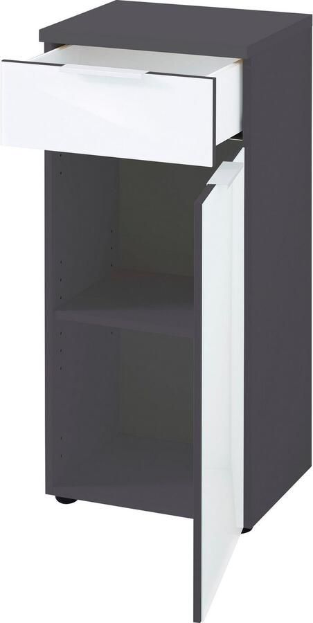Germania Badkameronderkast GW-Pescara grafietkleurig en wit - Foto 5
