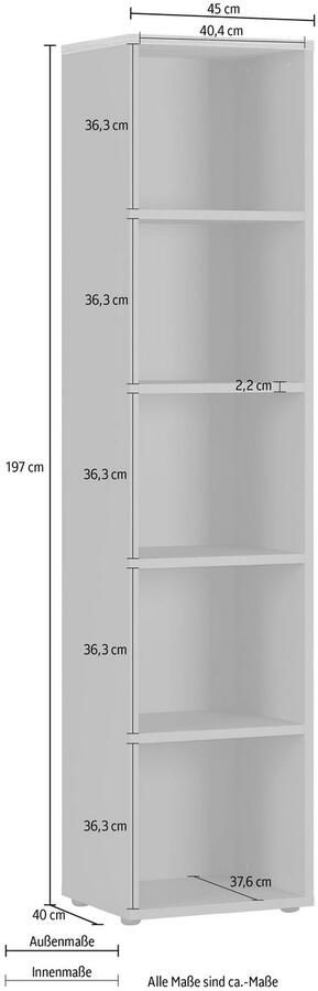 GERMANIA Ordnerrek GW-Agenda archiefkast met verstelbare planken breedte 45 of 80 cm made in germany - Foto 2