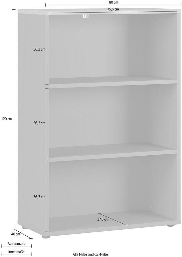 GERMANIA Ordnerrek GW-Agenda archiefkast met verstelbare planken breedte 45 of 80 cm made in germany - Foto 2