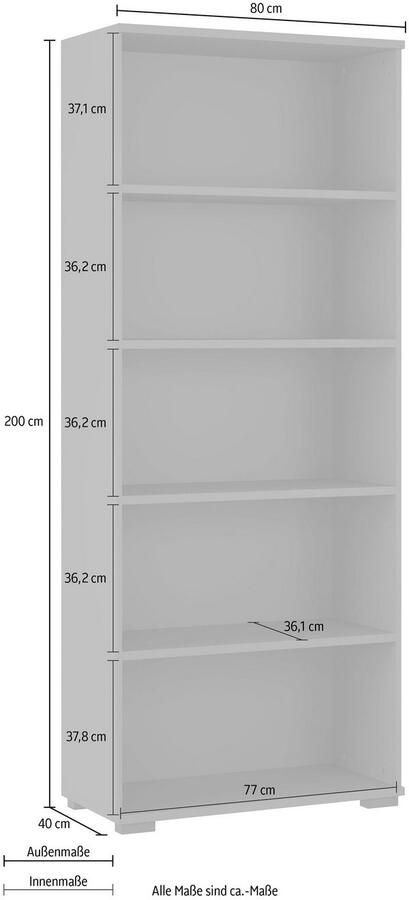 GERMANIA Ordnerrek GW-Profi 3.0 archiefkast met abs-randen in 3 of 5 ordnerhoogten made in germany - Foto 3