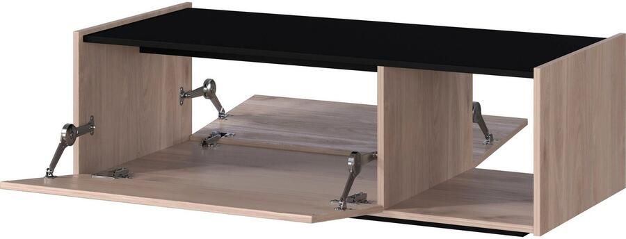 GERMANIA Salontafel Cantoria met een open en een gesloten vak greeploos design - Foto 7
