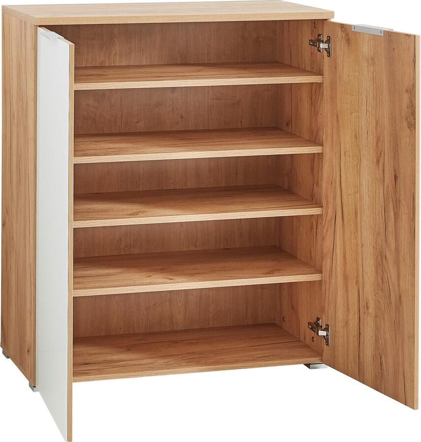 Germania Schoenenkast Tille 89cm met 2 deuren wit eik - Foto 3
