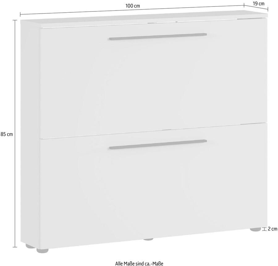 GERMANIA Schoenenkast GW-Utah schoenenkast in 2 breedtes met 2 of 3 kleppen - Foto 2