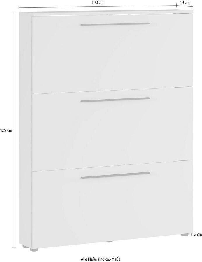 GERMANIA Schoenenkast GW-Utah schoenenkast in 2 breedtes met 2 of 3 kleppen - Foto 3