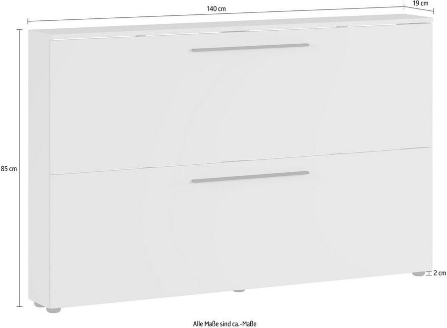 GERMANIA Schoenenkast GW-Utah schoenenkast in 2 breedtes met 2 of 3 kleppen - Foto 2