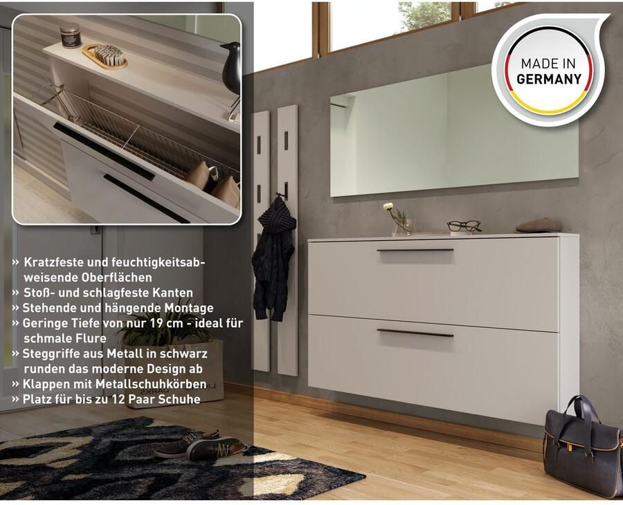 GERMANIA Schoenenkast GW-Utah schoenenkast in 2 breedtes met 2 of 3 kleppen - Foto 2