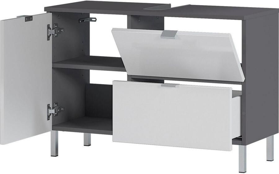GERMANIA Wastafelonderkast GW-Mauresa in 2 breedtes met lade (+ klep) soft-close made in germany - Foto 7