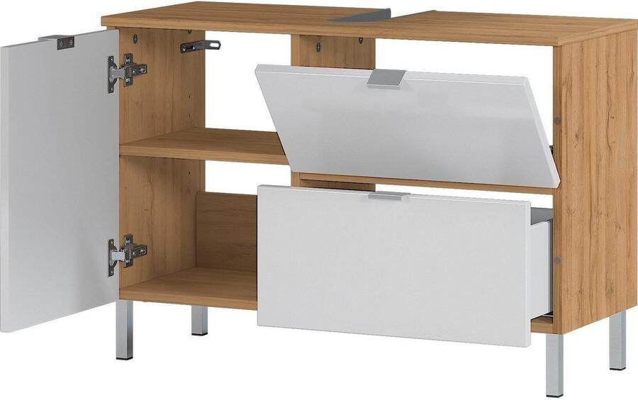 GERMANIA Wastafelonderkast GW-Mauresa in 2 breedtes met lade (+ klep) soft-close made in germany - Foto 8