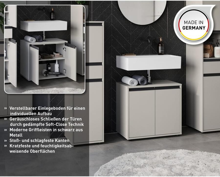 GERMANIA Wastafelonderkast Lemont met sifonuitsparing - Foto 3
