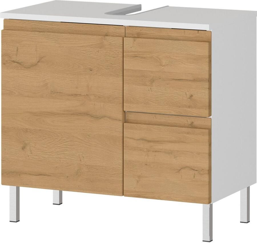 GERMANIA Wastafelonderkast Torrance met lade & metalen voeten greploos ontwerp made in germany