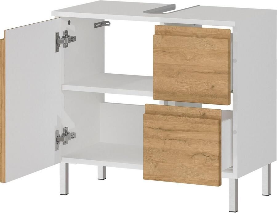 GERMANIA Wastafelonderkast Torrance met lade & metalen voeten greploos ontwerp made in germany - Foto 2