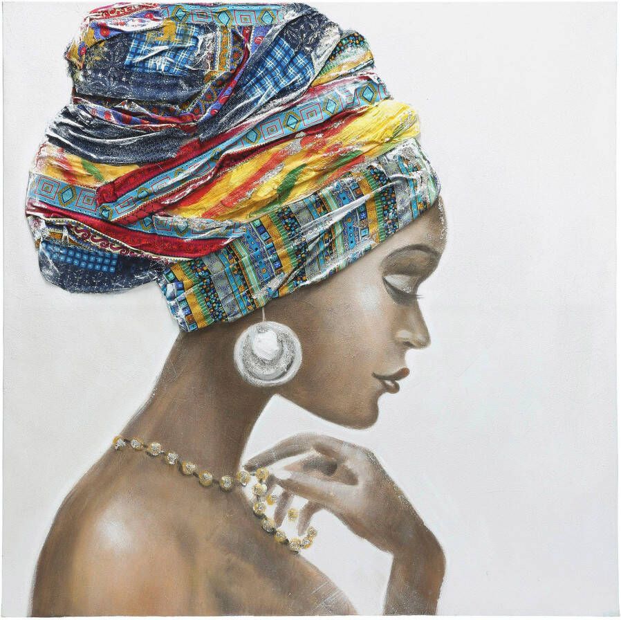 GILDE Artprint op linnen Schilderij Afrik. Schoonheid (1 stuk) - Foto 2