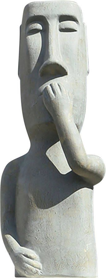 GILDE Decoratief figuur Sculptuur niets zeggen Decoratief object hoogte 65 cm van keramiek woonkamer (1 stuk) - Foto 1