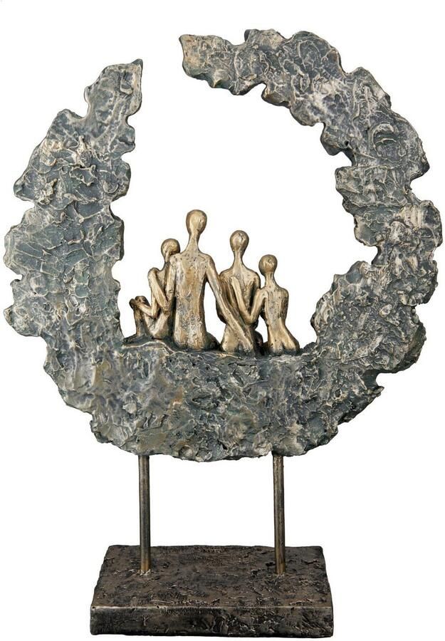 GILDE Decoratief figuur Sculptuur gezin (1 stuk)