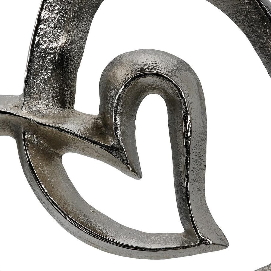 GILDE Decoratief object Staand reliëf Hart in hart (1 stuk)