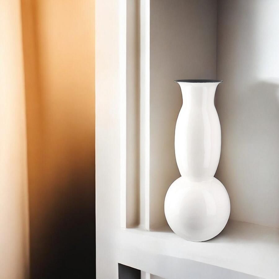 GILDE Tafelvaas Vaas Neo wit H.42 5 cm (1 stuk)