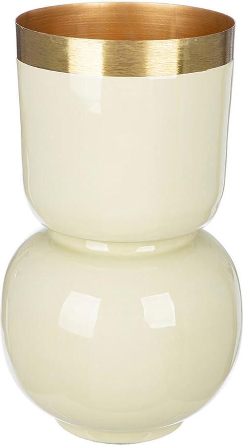 GILDE Tafelvaas Vaas Roro met goudkleurige rand (1 stuk) - Foto 5