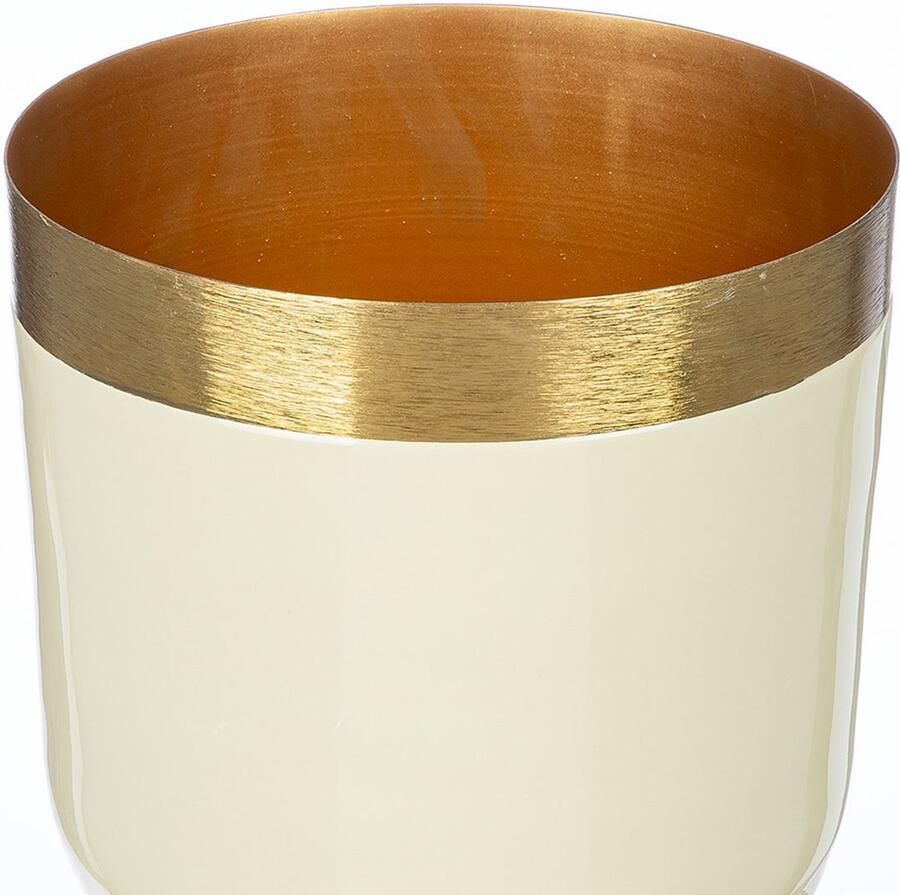 GILDE Tafelvaas Vaas Roro met goudkleurige rand (1 stuk) - Foto 2