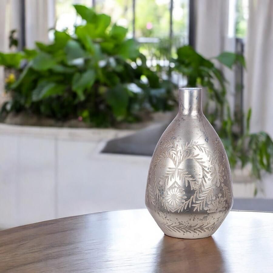 GILDE Vloervaas Vaas Peso grijs H.43 cm (1 stuk)