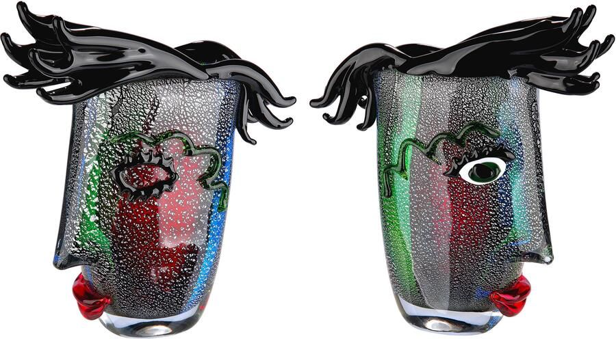 GILDE GLAS art Tafelvaas Barbiere (1 stuk) - Foto 1