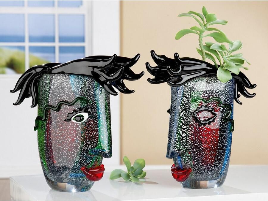 GILDE GLAS art Tafelvaas Barbiere (1 stuk) - Foto 2