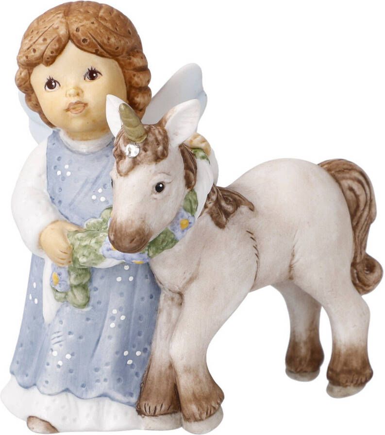 Goebel Engelfiguur Beschermengel kerstversiering Nina & Marco porselein engel Fabelachtige metgezel - Foto 6