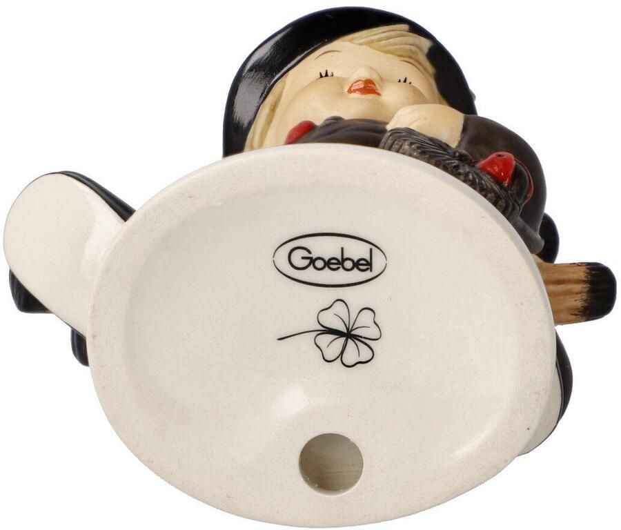 Goebel Kerstfiguur Talisman kerstversiering Geluksbrenger porselein figuur schoorsteenveger met klavertje