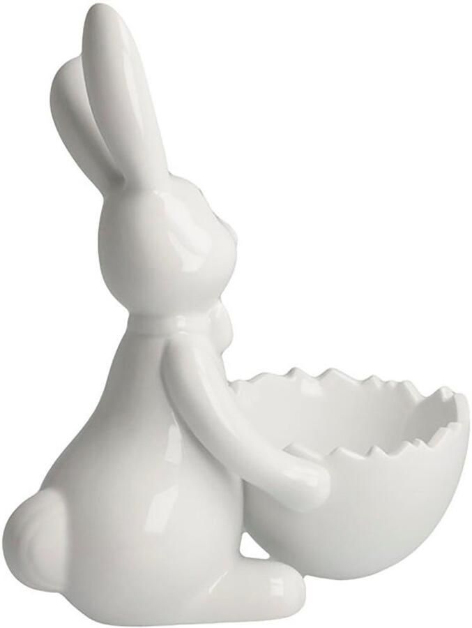 Goebel Paashaas Figuur Haas met schaal Sneeuwwitje Schattige Jongeman (1 stuk)