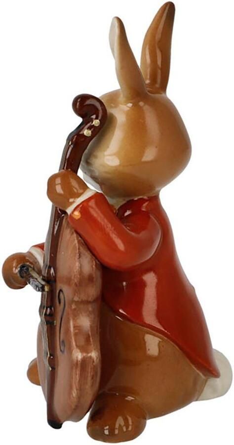Goebel Paashaas Figuur Haas Vrolijke Bassist Osterfiguur decoratieve figuur Pasen decoratie (1 stuk) - Foto 3