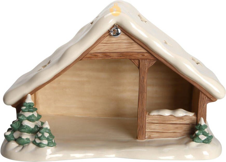 Goebel Kribbe Kerststalfiguren Steengoed kerststal met sneeuw (1-delig) - Foto 1