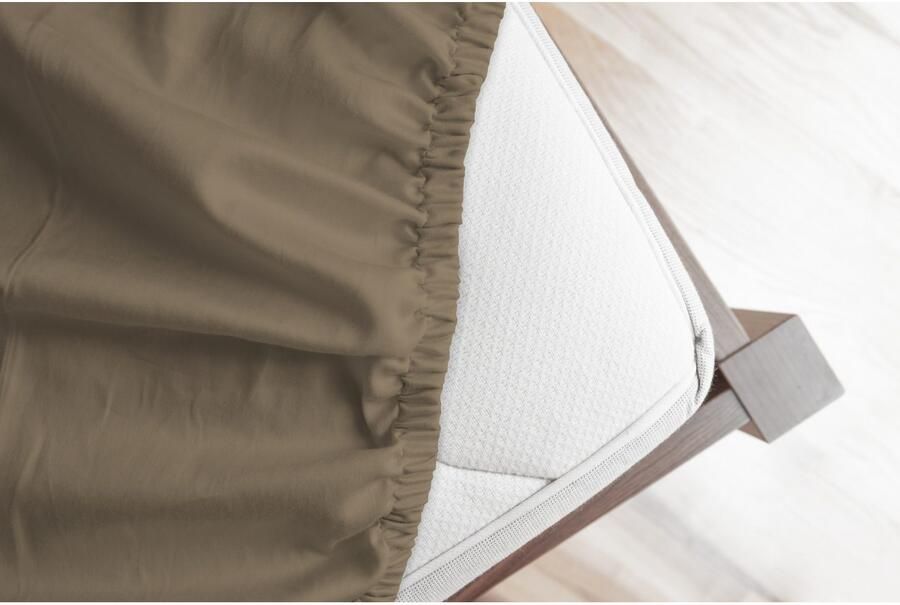 Good morning Hoeslaken Jersey Spannbettlaken 100% katoen jersey volledige elastiek tot 25 cm hoogte 90 100x200 wit (1 stuk) - Foto 4