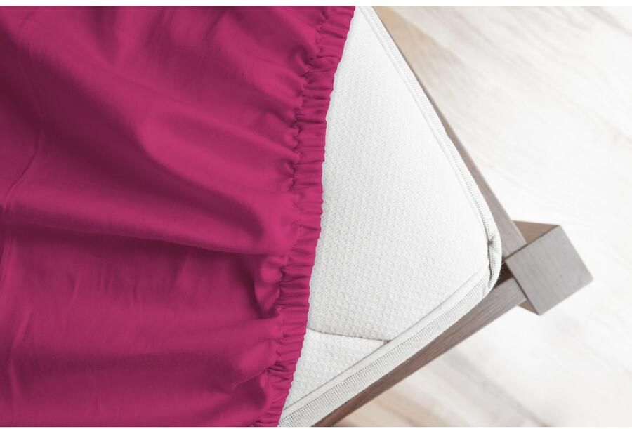 Good morning Hoeslaken Jersey Spannbettlaken 100% katoen jersey volledige elastiek tot 25 cm hoogte 90 100x200 wit (1 stuk) - Foto 4