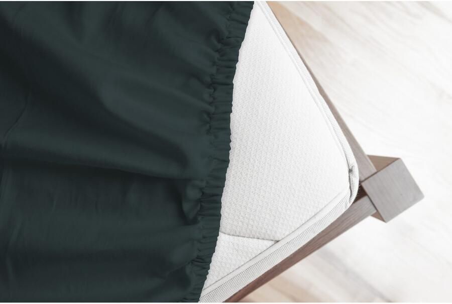 Good morning Hoeslaken Renforcé 100% katoen renforcé volledige elastiek tot 25 cm hoogte 80x200 wit (1 stuk) - Foto 4