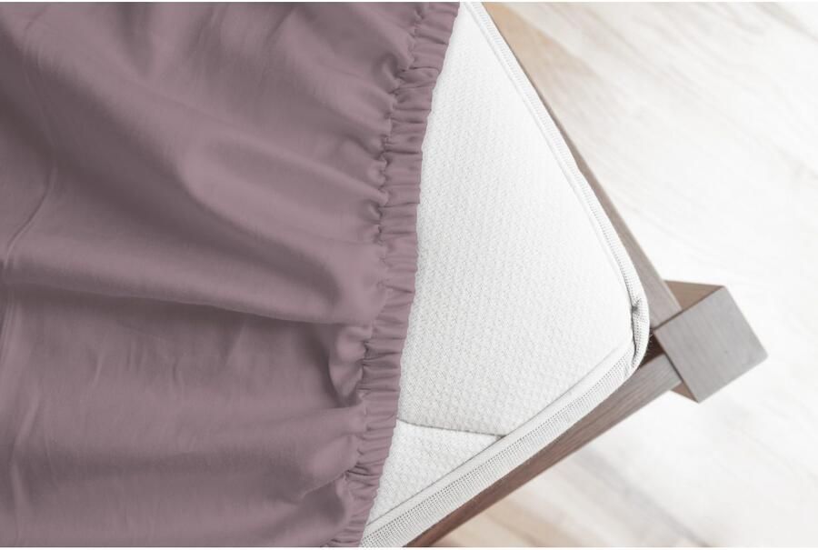 Good morning Hoeslaken Renforcé 100% katoen renforcé volledige elastiek tot 25 cm hoogte 80x200 wit (1 stuk) - Foto 4