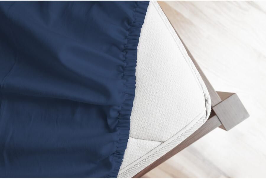 Good morning Hoeslaken Renforcé 100% katoen renforcé volledige elastiek tot 25 cm hoogte 80x200 wit (1 stuk) - Foto 4