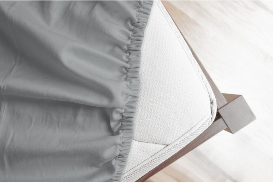 Good morning Hoeslaken Renforcé 100% katoen renforcé volledige elastiek tot 25 cm hoogte 80x200 wit (1 stuk) - Foto 4