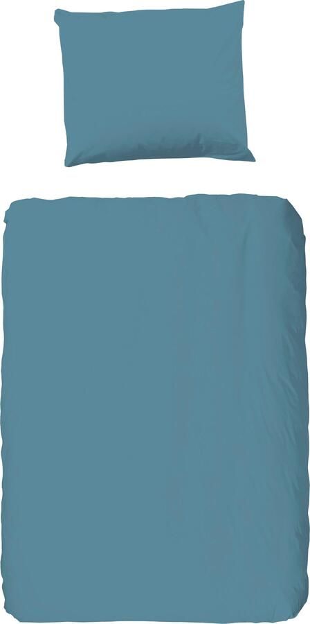 Good morning Overtrekset Uni 100% katoen renforcé 135x200 effen rits wit (2-delig) - Foto 2