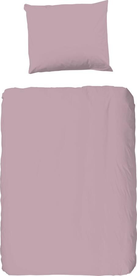 Good morning Overtrekset Uni 100% katoen renforcé 135x200 effen rits wit (2-delig) - Foto 4