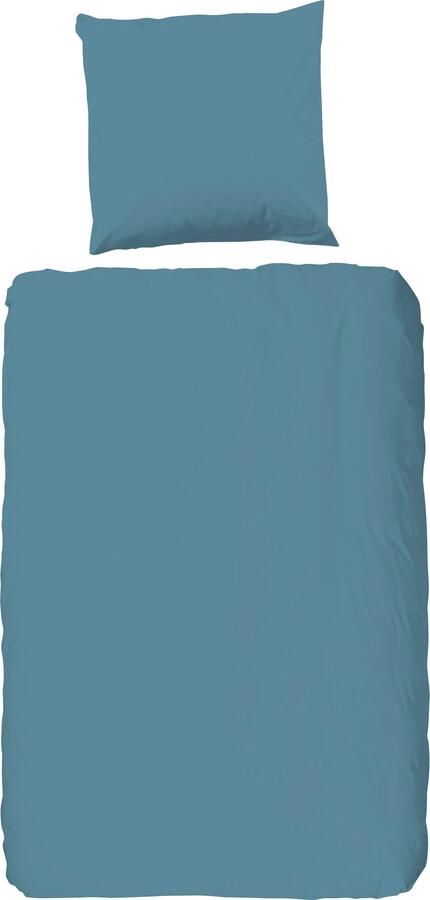 Good morning Overtrekset Uni 100% katoen renforcé 135x200 effen rits wit (2-delig) - Foto 2