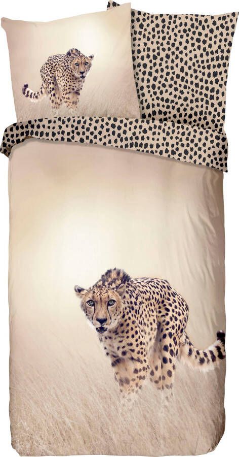 Good morning Tweezijdig te gebruiken overtrekset Cheetah met jachtluipaard
