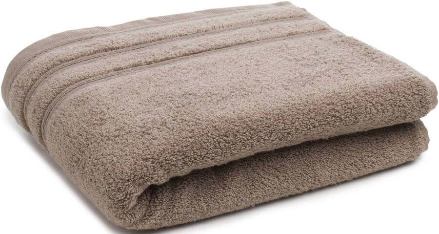 Gözze Badlaken Monaco Unikleurig met gegolfd randdessin puur katoen (1 stuk) - Foto 3