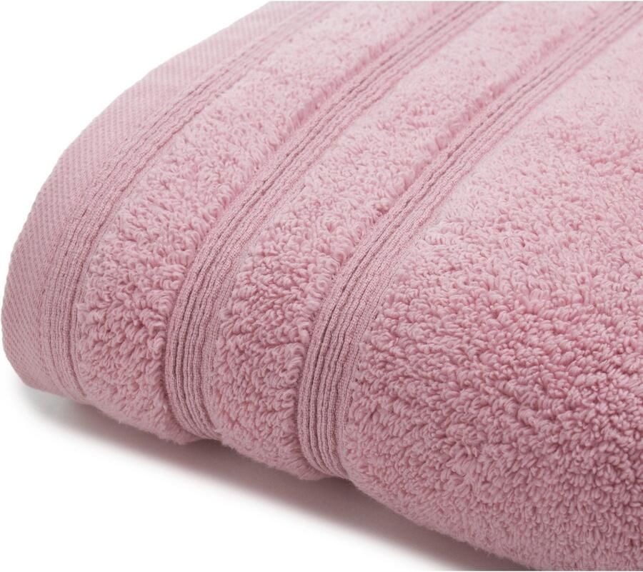 Gözze Badlaken Monaco Unikleurig met gegolfd randdessin puur katoen (1 stuk) - Foto 2