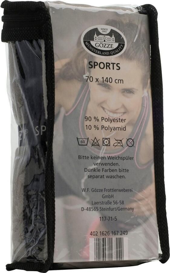 Gözze Badlaken Sports by Sporthanddoek afm. 110x175 cm sneldrogend door microvezel (1 stuk) - Foto 2