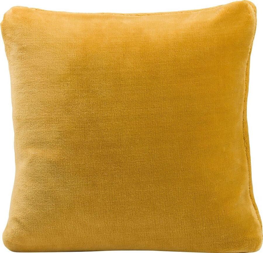 Gözze Sierkussen Premium Cashmere-Feeling kussen passend bij de premium deken met kasjmiertouch kussenovertrek met vulling (1 stuk)