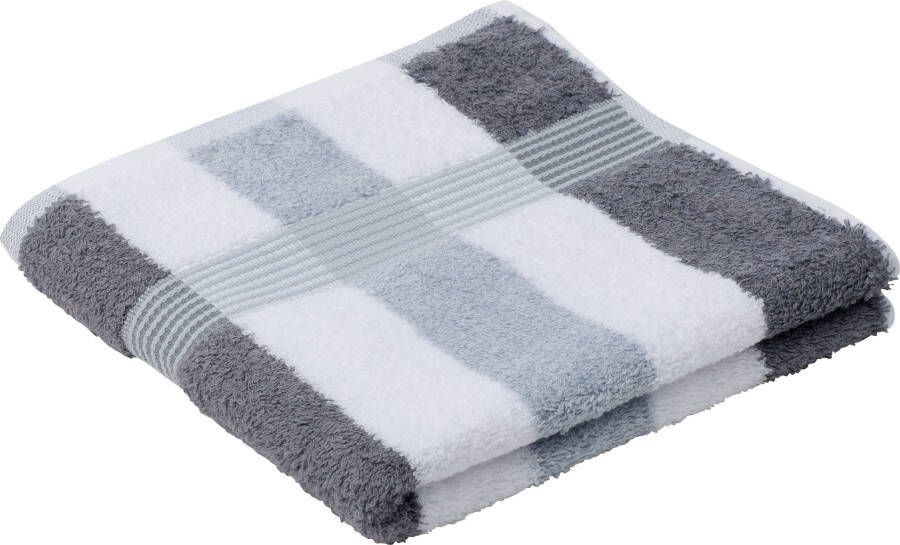 Gözze Handdoeken New York als set gestreept met gestructureerde rand (2 stuks)