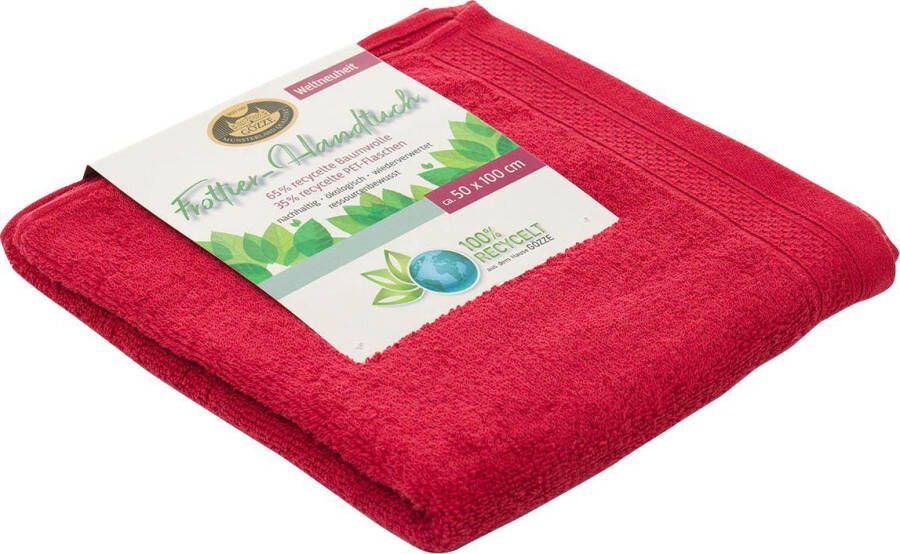Gözze Handdoeken Uni gerecycled als set unikleurig 100% gerecyclede materialen (2 stuks) - Foto 1