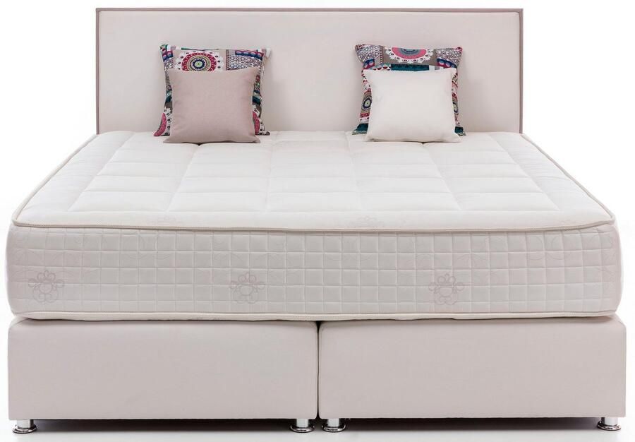 Grne betten grüne betten Boxspring Amelia met pocketveringsmatras met 7 zones en sierkussen 100% veganistisch - Foto 3